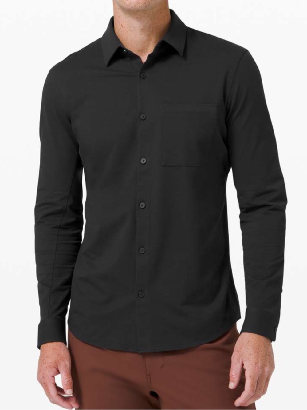 Lululemon🍂Commission Long-Sleeve Shirt Pocket in black